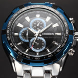 Mens Watches  Brand Luxury Military Wrist Watches Full Stainless Steel Quartz Watch Waterproof - Men'sWatchesCollections