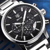BENYAR Stainless Steel Chronograph Sports Mens Watches Top Brand Luxury Quartz - Men'sWatchesCollections