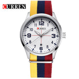 Curren Watches Men Top Brand Luxury Mens Nylon Strap Wristwatches Men's - Men'sWatchesCollections