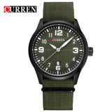 Curren Watches Men Top Brand Luxury Mens Nylon Strap Wristwatches Men's - Men'sWatchesCollections
