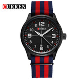 Curren Watches Men Top Brand Luxury Mens Nylon Strap Wristwatches Men's - Men'sWatchesCollections