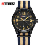 Curren Watches Men Top Brand Luxury Mens Nylon Strap Wristwatches Men's - Men'sWatchesCollections
