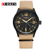 Curren Watches Men Top Brand Luxury Mens Nylon Strap Wristwatches Men's - Men'sWatchesCollections