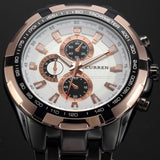 Mens Watches  Brand Luxury Military Wrist Watches Full Stainless Steel Quartz Watch Waterproof - Men'sWatchesCollections