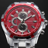 Mens Watches  Brand Luxury Military Wrist Watches Full Stainless Steel Quartz Watch Waterproof - Men'sWatchesCollections