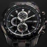 Mens Watches  Brand Luxury Military Wrist Watches Full Stainless Steel Quartz Watch Waterproof - Men'sWatchesCollections