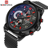 NAVIFORCE Luxury Brand Men's Analog Quartz 24 Hour Date Watches 3ATM Waterproof Clock - Men'sWatchesCollections