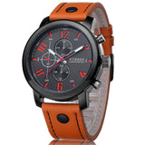 CURREN Luxury Brand Watches Male Fashion Casual Quartz Watch Leather Strap - Men'sWatchesCollections