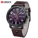 CURREN Luxury Brand Watches Male Fashion Casual Quartz Watch Leather Strap - Men'sWatchesCollections