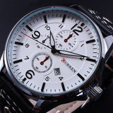 Curren Men's Watch Men Date Clock Men Casual Quartz Watch Leather Wrist Sports Watches - Men'sWatchesCollections