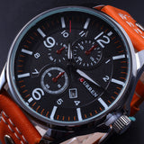Curren Men's Watch Men Date Clock Men Casual Quartz Watch Leather Wrist Sports Watches - Men'sWatchesCollections