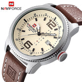 Luxury Brand NAVIFORCE Military Sports Watches Men's Quartz Date Clock Man Casual Leather - Men'sWatchesCollections