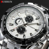 Curren Luxury Brand Watches Men Quartz Fashion Casual Sports Watch Full Steel Military - Men'sWatchesCollections