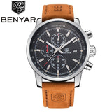 BENYAR Brand Sport Men Watch Top Brand Luxury Male Leather Waterproof - Men'sWatchesCollections