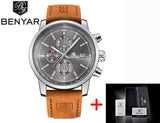 BENYAR Brand Sport Men Watch Top Brand Luxury Male Leather Waterproof - Men'sWatchesCollections
