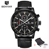 BENYAR Chronograph Sport Mens Watches Top Brand Luxury Quartz Watch Reloj Hombre - Men'sWatchesCollections