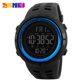 SKMEI Men Sports Watches Countdown Double Time Watch Alarm Chrono Digital 50M Waterproof - Men'sWatchesCollections