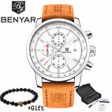 BENYAR Watches Men Luxury Brand Quartz Watch Fashion Chronograph - Men'sWatchesCollections