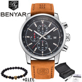 BENYAR Watches Men Luxury Brand Quartz Watch Fashion Chronograph - Men'sWatchesCollections