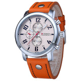 CURREN Top Brand Men Sports Waterproof Quartz Watch Fashion Military Luxury Leather - Men'sWatchesCollections