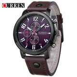 CURREN Top Brand Men Sports Waterproof Quartz Watch Fashion Military Luxury Leather - Men'sWatchesCollections