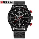 CURREN Men's Quartz Watches  Casual Full Steel Sports Watches Business - Men'sWatchesCollections