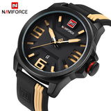 NEW NAVIFORCE Brand Men Fashion Casual Sport Watches 3D Face Quartz Date Clock Waterproof Watch - Men'sWatchesCollections