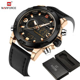 NAVIFORCE Sport Watches Men's Quartz LED Analog Clock Military Waterproof Wrist Watch - Men'sWatchesCollections