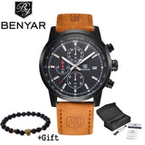 BENYAR Fashion Chronograph Sport Mens Watches Military Quartz Watch Clock Relogio Masculino - Men'sWatchesCollections