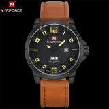 NAVIFORCE Luxury Brand Military Army Quartz Watch Men Analog 3D Dial Clock Waterproof - Men'sWatchesCollections