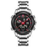 Brand Naviforce Men's Quartz Hour Analog LED Sports Watch Army Wrist Watch - Men'sWatchesCollections