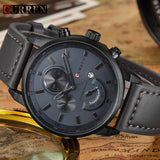 Curren Watches Men Brand Luxury Leather Quartz Watch Fashion Casual Sport Clock - Men'sWatchesCollections