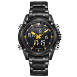 Luxury Brand Men Military Sports Watches Quartz LED Hour Analog Clock Full Steel Wrist Watch - Men'sWatchesCollections