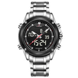 Luxury Brand Men Military Sports Watches Quartz LED Hour Analog Clock Full Steel Wrist Watch - Men'sWatchesCollections