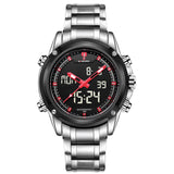 Luxury Brand Men Military Sports Watches Quartz LED Hour Analog Clock Full Steel Wrist Watch - Men'sWatchesCollections