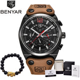 BENYAR Luxury Brand Chronograph Sport Mens Watches Fashion Military Waterproof - Men'sWatchesCollections