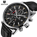 BENYAR Fashion Chronograph Sport Mens Watches Top Brand Luxury Waterproof - Men'sWatchesCollections