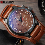 Curren Military Quartz Mens Watches Top Brand Luxury Leather - Men'sWatchesCollections