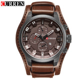Curren Military Quartz Mens Watches Top Brand Luxury Leather - Men'sWatchesCollections