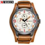 Curren Military Quartz Mens Watches Top Brand Luxury Leather - Men'sWatchesCollections