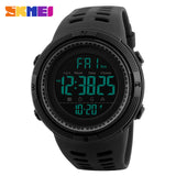 SKMEI Men Sports Watches Countdown Double Time Watch Alarm Chrono Digital  50M - Men'sWatchesCollections