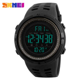 SKMEI Men Sports Watches Countdown Double Time Watch Alarm Chrono Digital  50M - Men'sWatchesCollections