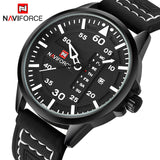 NAVIFORCE Luxury Brand Men Army Military Watches Quartz Date Clock Man Leather Strap Sports - Men'sWatchesCollections