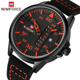 NAVIFORCE Luxury Brand Men Army Military Watches Quartz Date Clock Man Leather Strap Sports - Men'sWatchesCollections