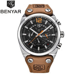 BENYAR Luxury Brand Chronograph Sport Mens Watches Fashion Military Waterproof - Men'sWatchesCollections