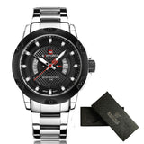 Watches Luxury Brand NAVIFORCE Men Full Steel Watches Quartz Watch Analog Waterproof Sports Army - Men'sWatchesCollections