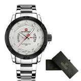 Watches Luxury Brand NAVIFORCE Men Full Steel Watches Quartz Watch Analog Waterproof Sports Army - Men'sWatchesCollections