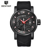 BENYAR Luxury Brand Watches Men Waterproof Silicone Strap Fashion Quartz - Men'sWatchesCollections