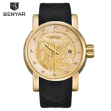 BENYAR Luxury Brand Watches Men Waterproof Silicone Strap Fashion Quartz - Men'sWatchesCollections