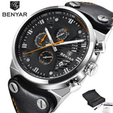 BENYAR Military Fashion Men's Wristwatch Multicolor Chronograph Date Design - Men'sWatchesCollections